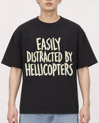 Mockup Boxy Heavyweight Tee Black male close-up 01