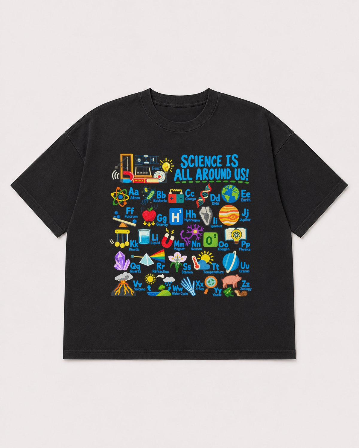 Mockup Boxy Heavyweight Tee Black product