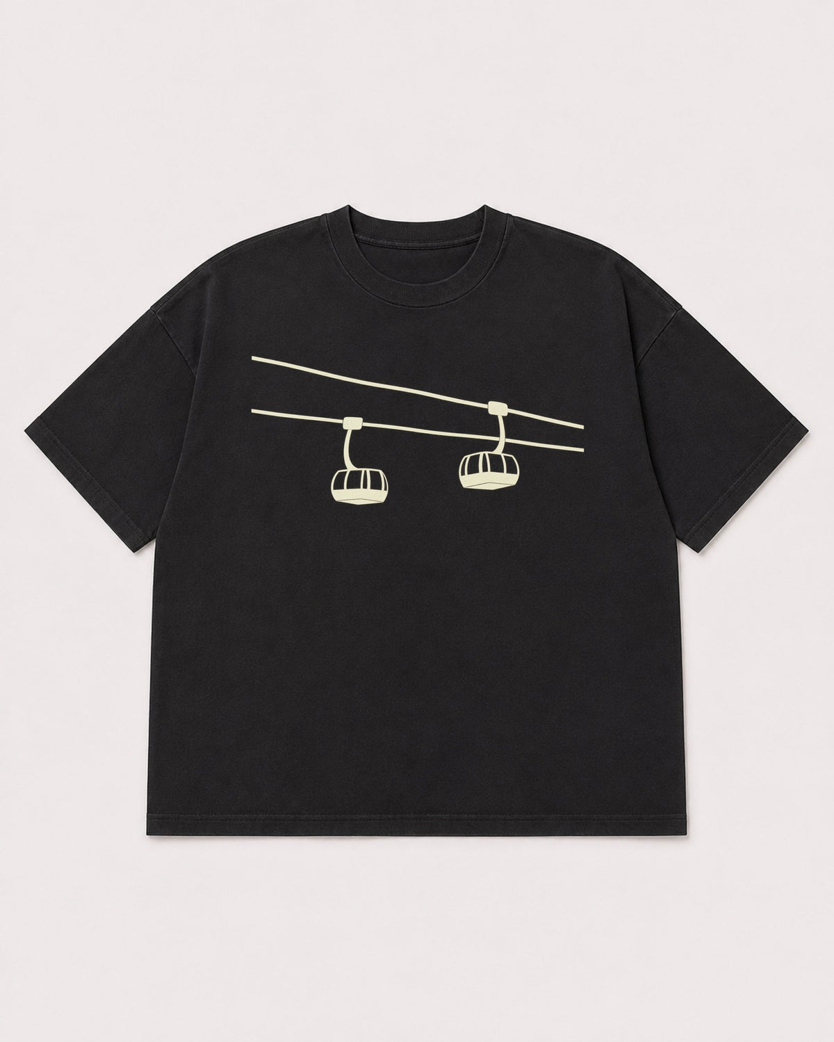 Mockup Boxy Heavyweight Tee Black product