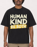 Mockup Boxy Heavyweight Tee Black male close-up 04