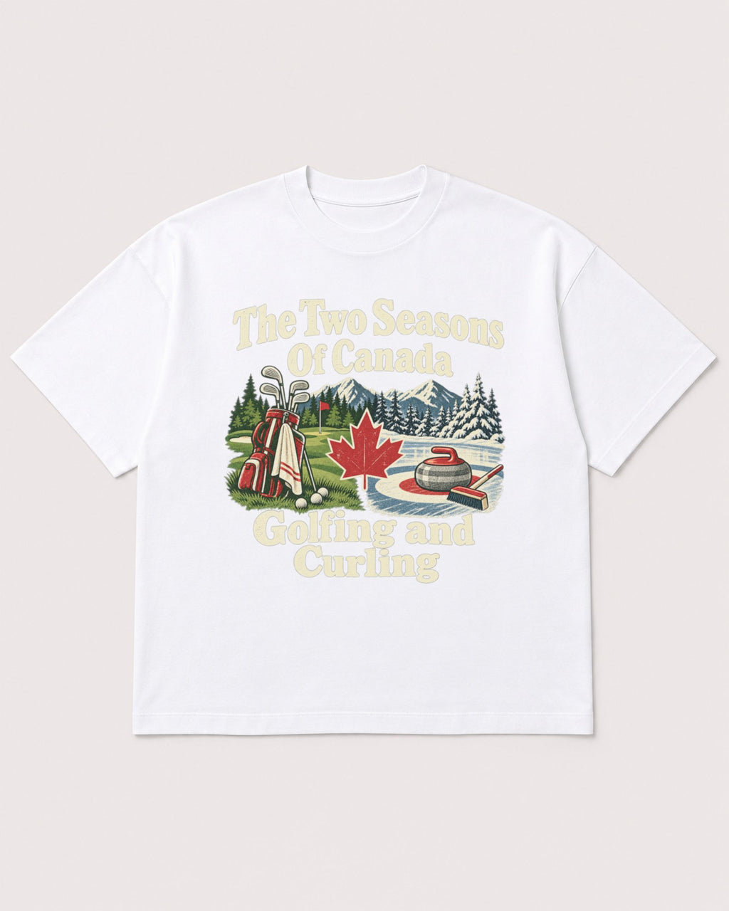 Mockup Boxy Heavyweight Tee White product