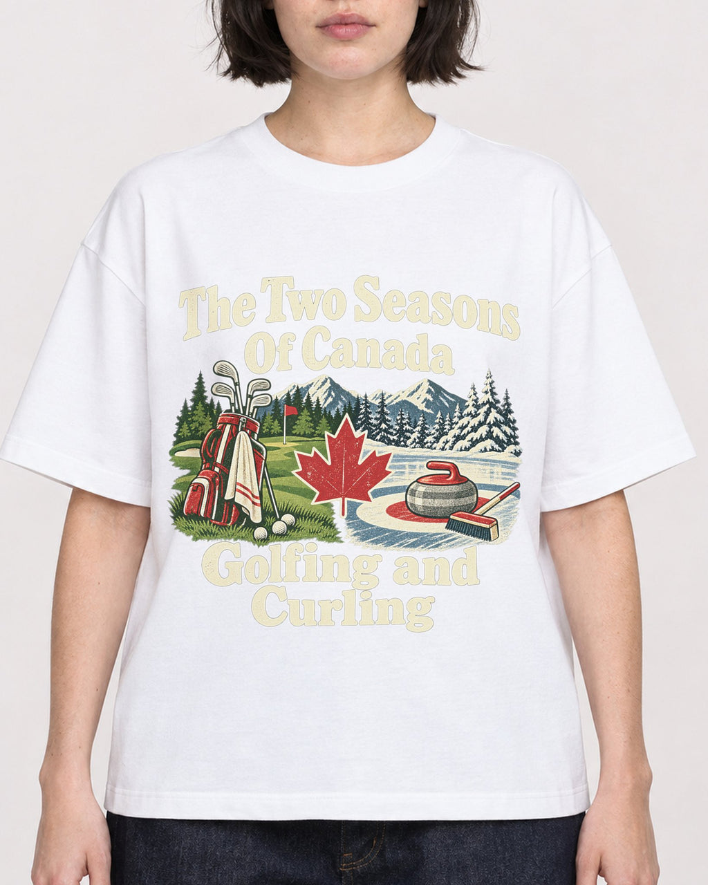 Mockup Boxy Heavyweight Tee White female close-up 39