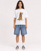 Mockup Boxy Heavyweight Tee White female full-body 06