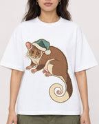 Mockup Boxy Heavyweight Tee White female close-up 02