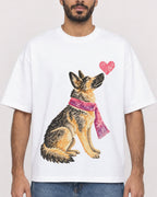 Mockup Boxy Heavyweight Tee White male close-up 07