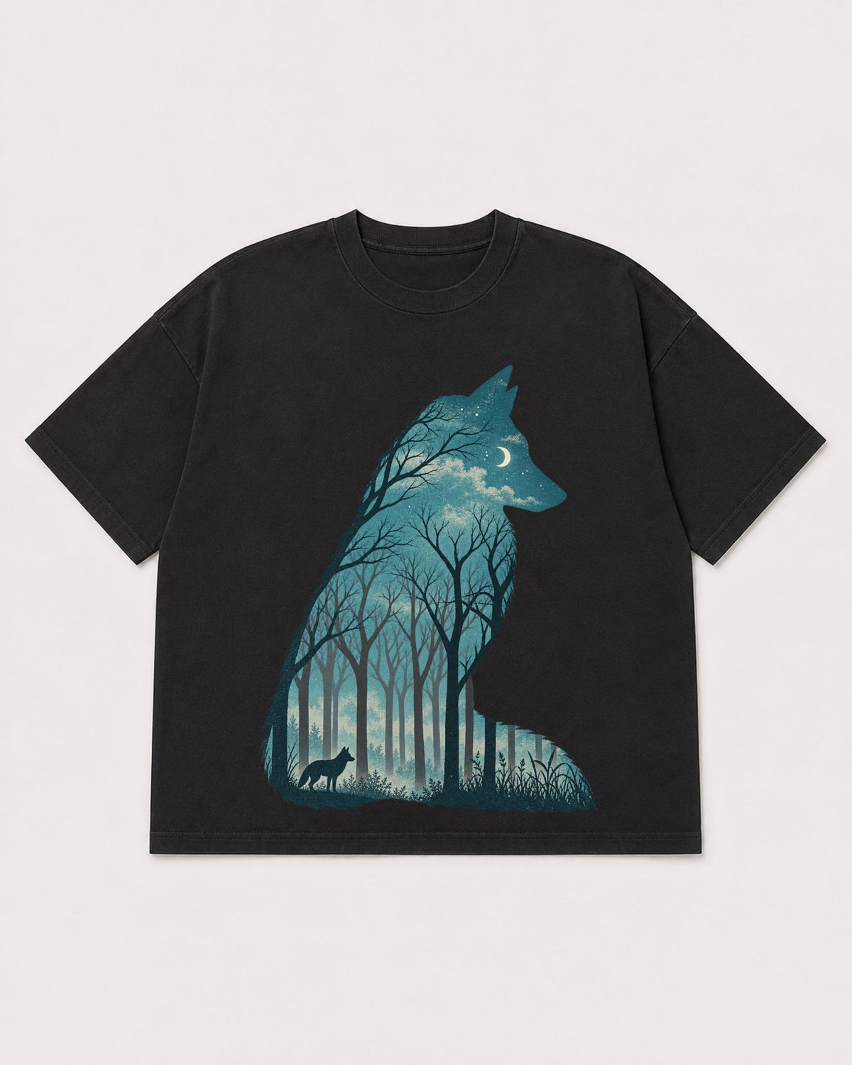Mockup Boxy Heavyweight Tee Black product