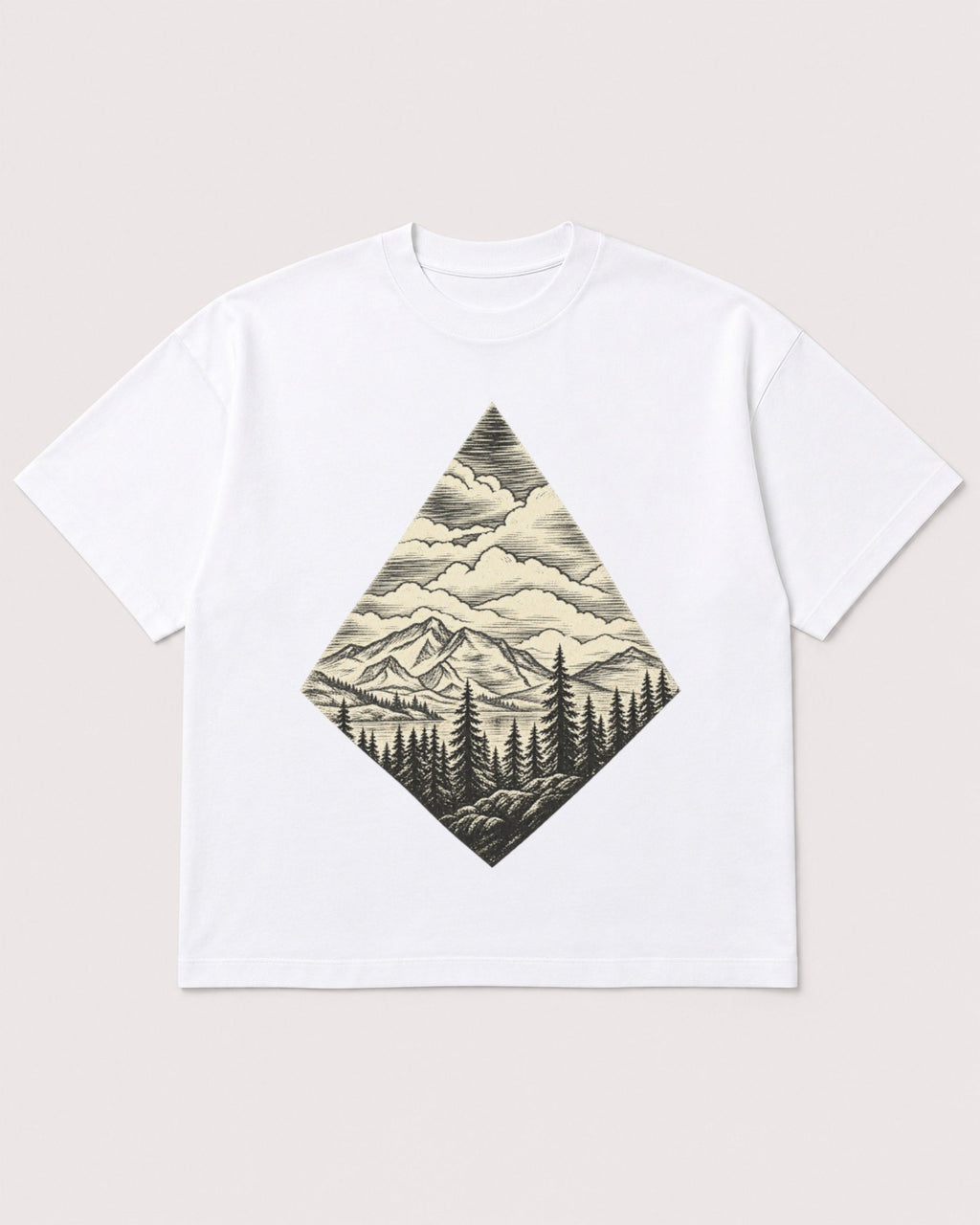 Mockup Boxy Heavyweight Tee White product