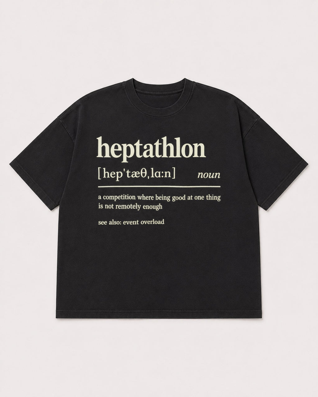 Mockup Boxy Heavyweight Tee Black product