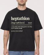 Mockup Boxy Heavyweight Tee Black male close-up 18