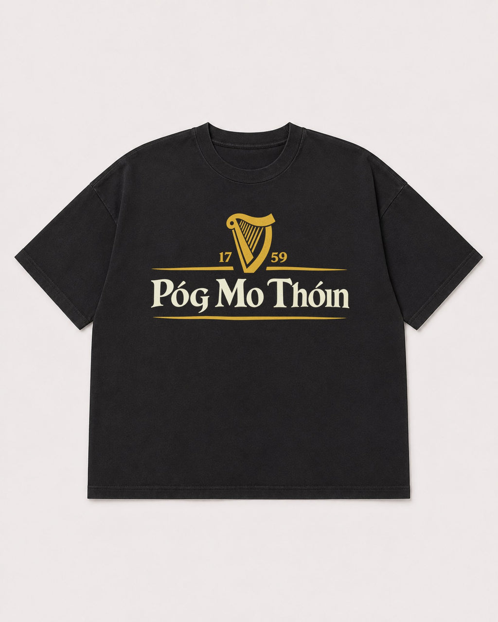 Mockup Boxy Heavyweight Tee Black product