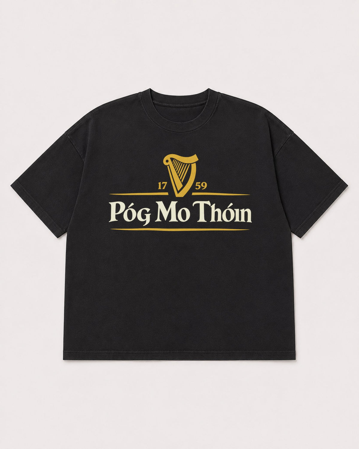 Mockup Boxy Heavyweight Tee Black product