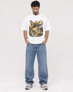 Mockup Boxy Heavyweight Tee White male full-body 07