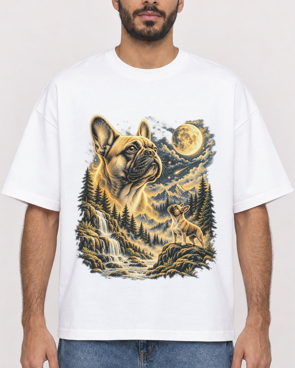 Mockup Boxy Heavyweight Tee White male close-up 07