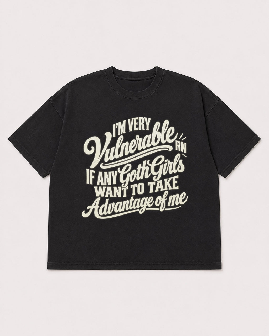Mockup Boxy Heavyweight Tee Black product