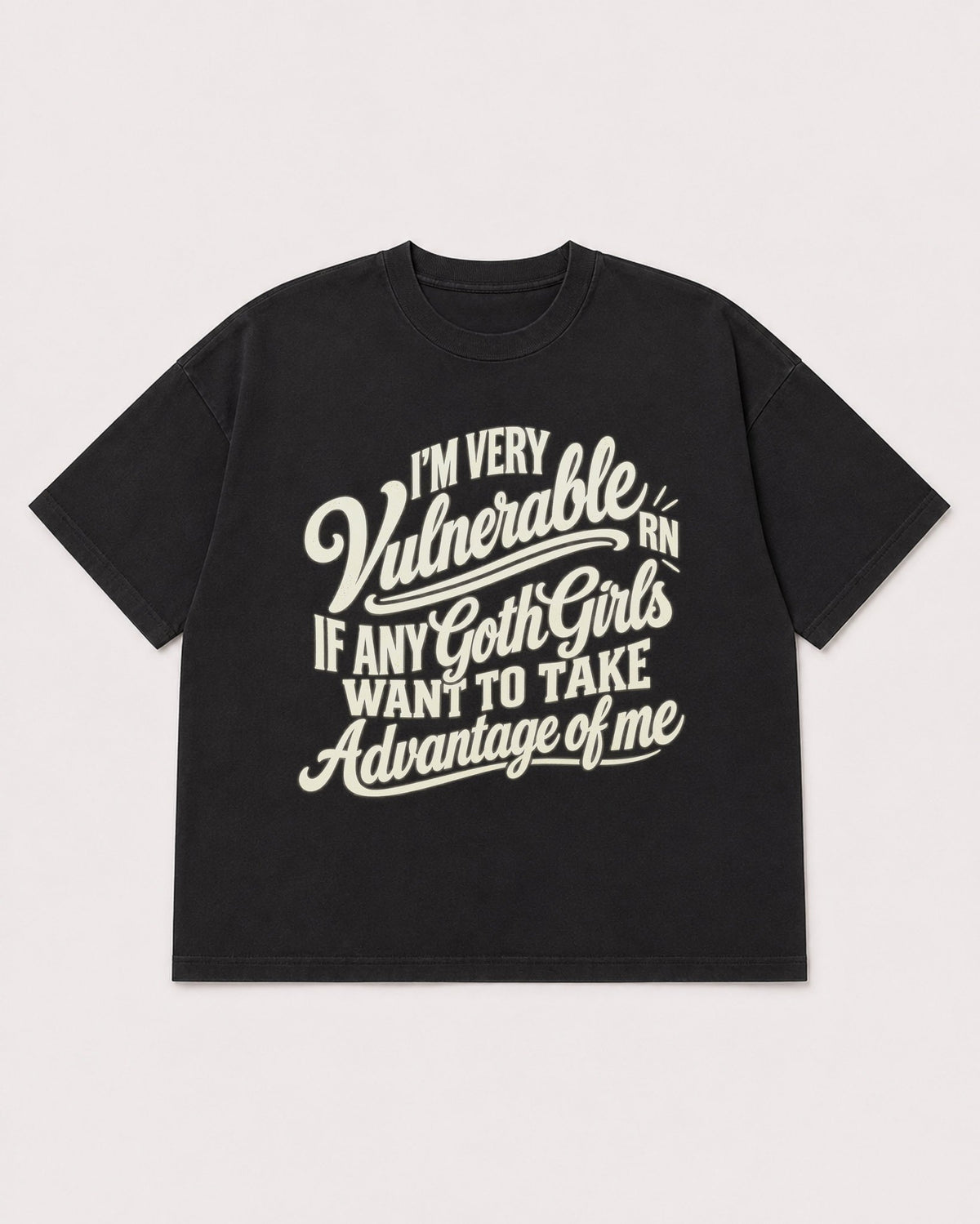 Mockup Boxy Heavyweight Tee Black product