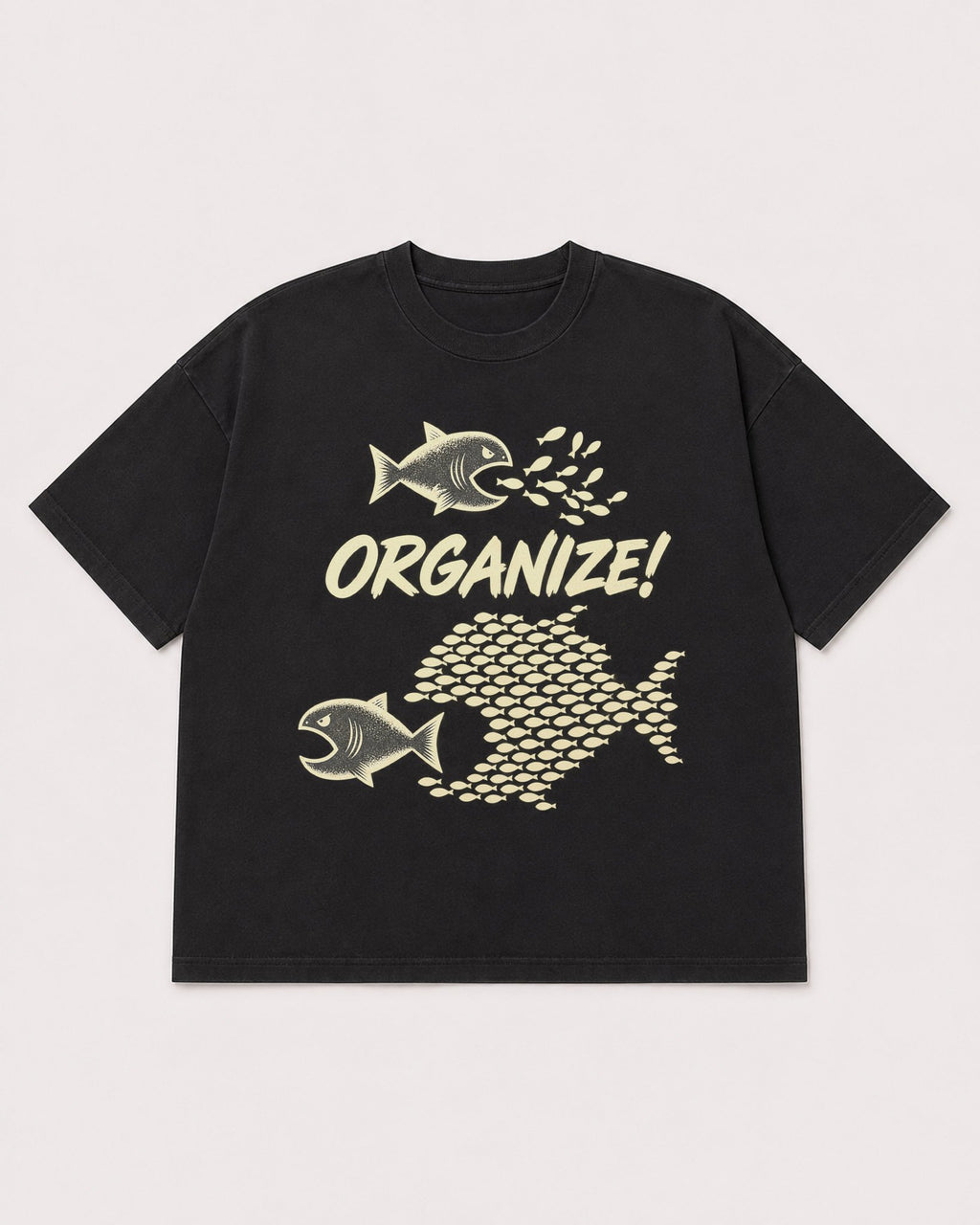 Mockup Boxy Heavyweight Tee Black product