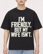 Mockup Boxy Heavyweight Tee Black male close-up 01