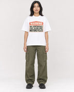 Mockup Boxy Heavyweight Tee White female full-body 22