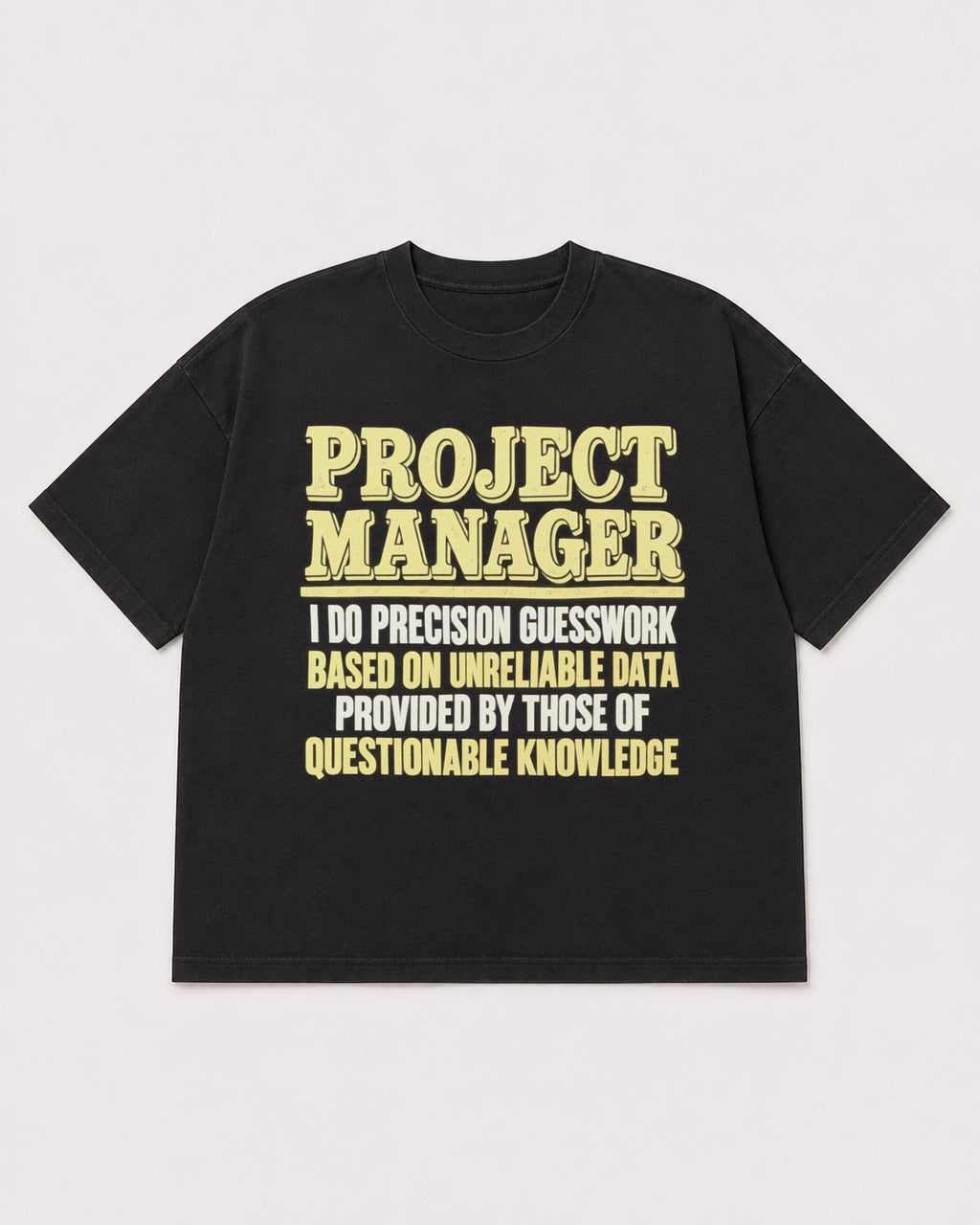 Mockup Boxy Heavyweight Tee Black product