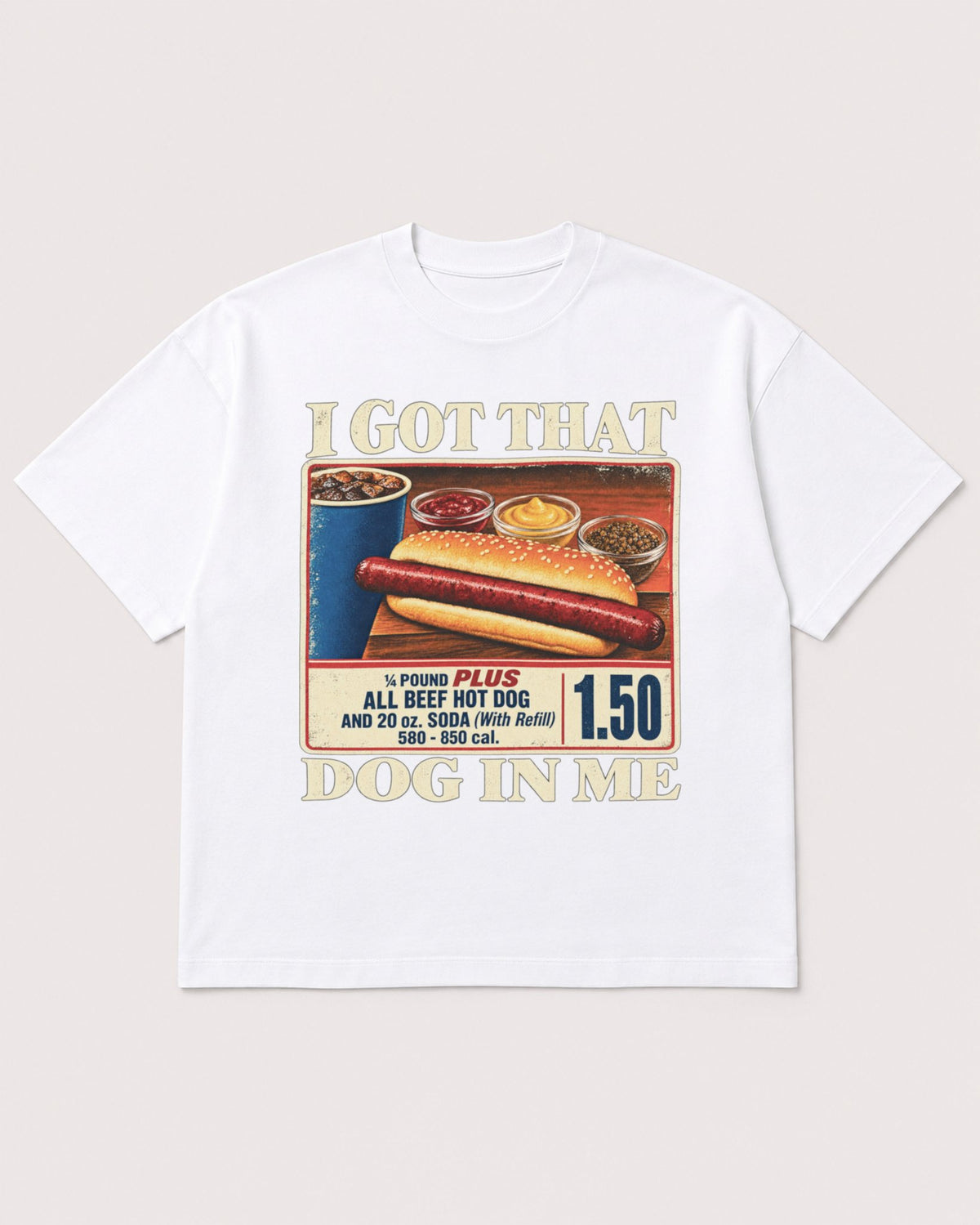 Mockup Boxy Heavyweight Tee White product