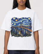 Mockup Boxy Heavyweight Tee White female close-up 04