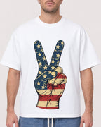 Mockup Boxy Heavyweight Tee White male close-up 08