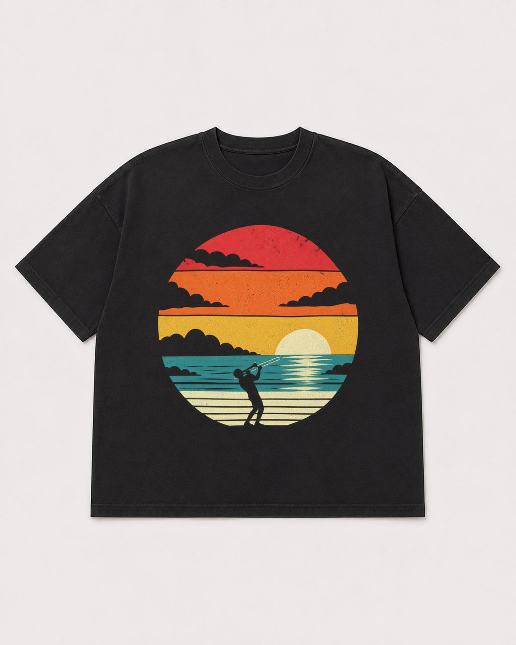 Mockup Boxy Heavyweight Tee Black product