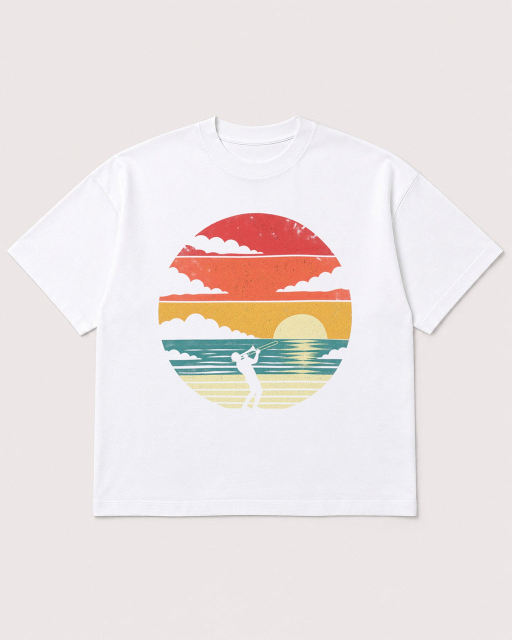Mockup Boxy Heavyweight Tee White product