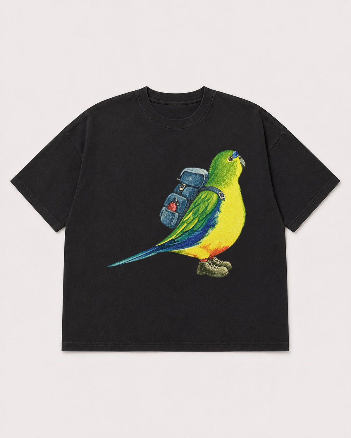 Mockup Boxy Heavyweight Tee Black product