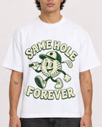 Mockup Boxy Heavyweight Tee White male close-up 30