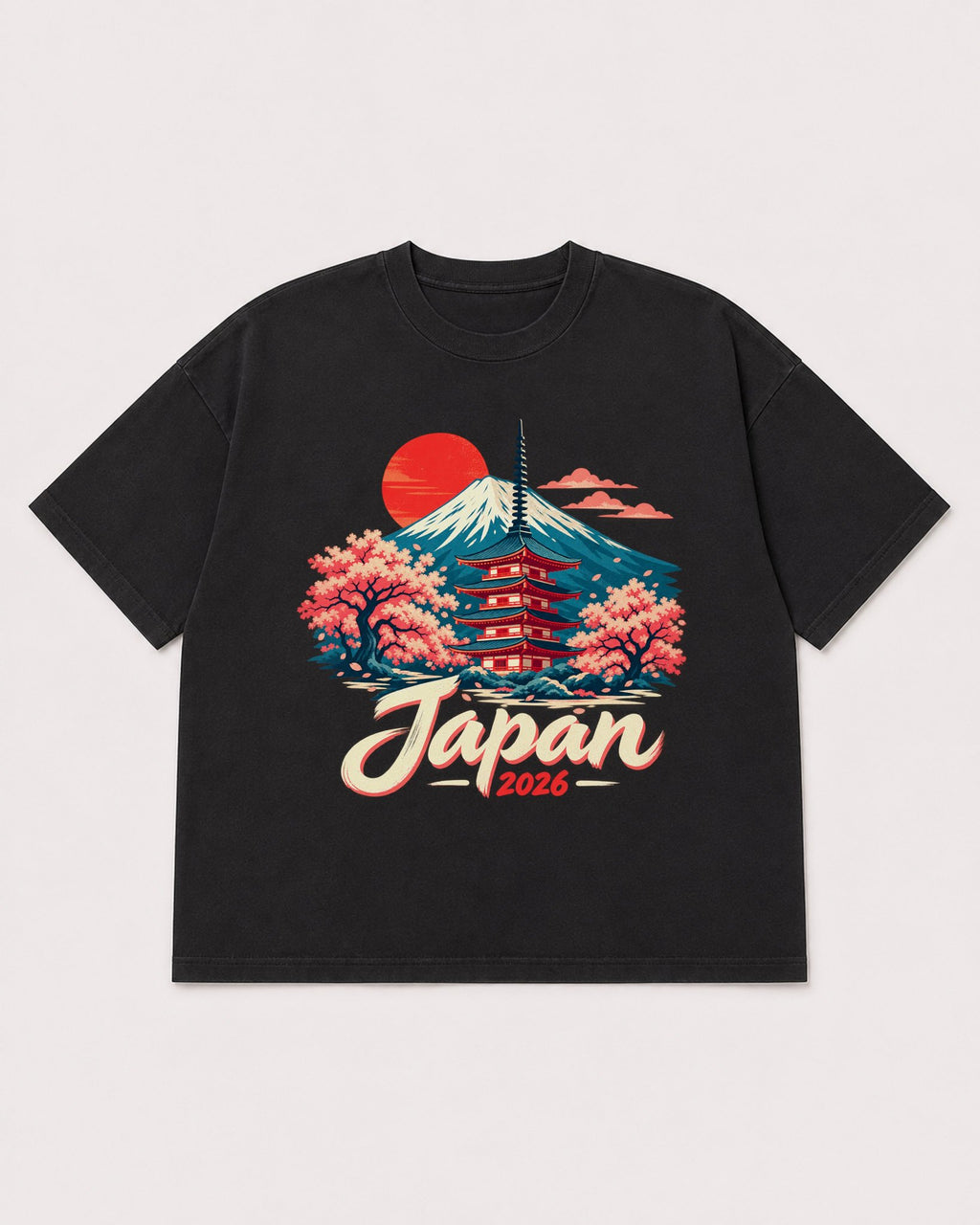 Mockup Boxy Heavyweight Tee Black product
