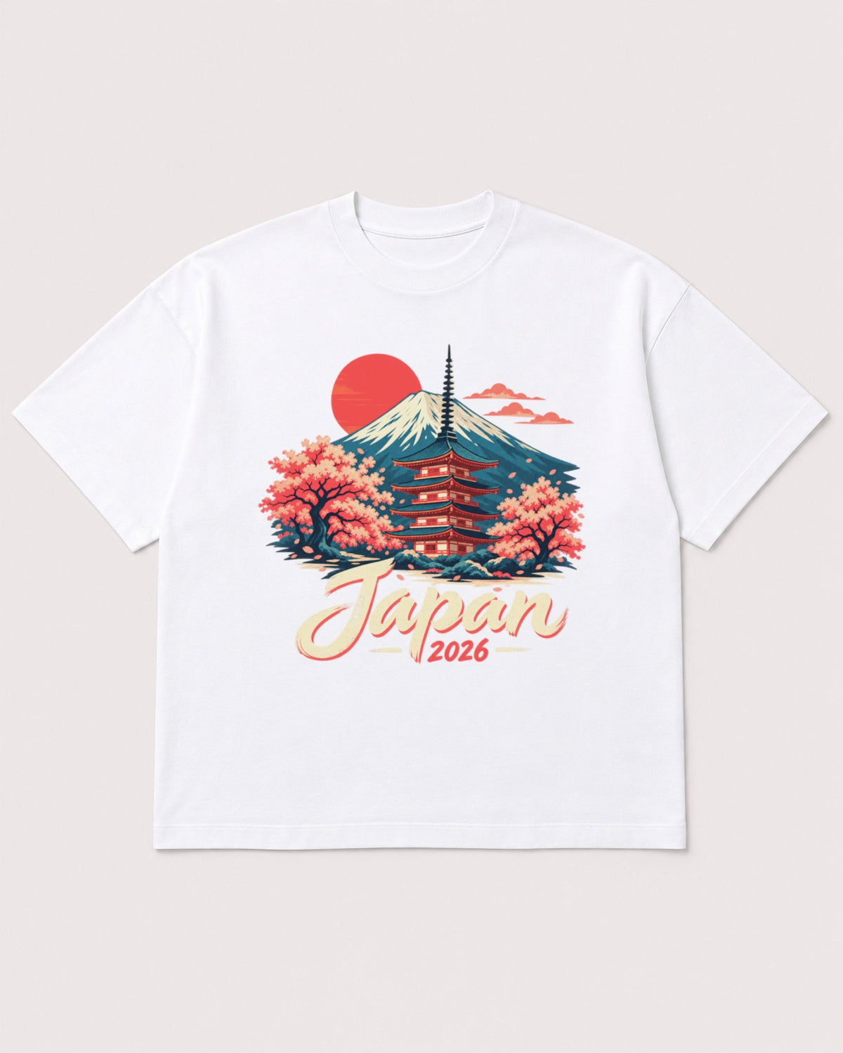 Mockup Boxy Heavyweight Tee White product