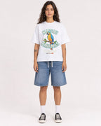 Mockup Boxy Heavyweight Tee White female full-body 06