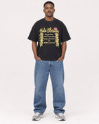 Mockup Boxy Heavyweight Tee Black male full-body 14