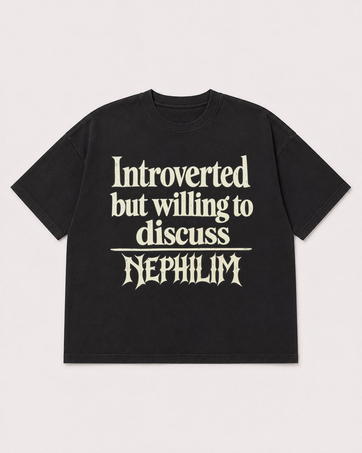 Mockup Boxy Heavyweight Tee Black product