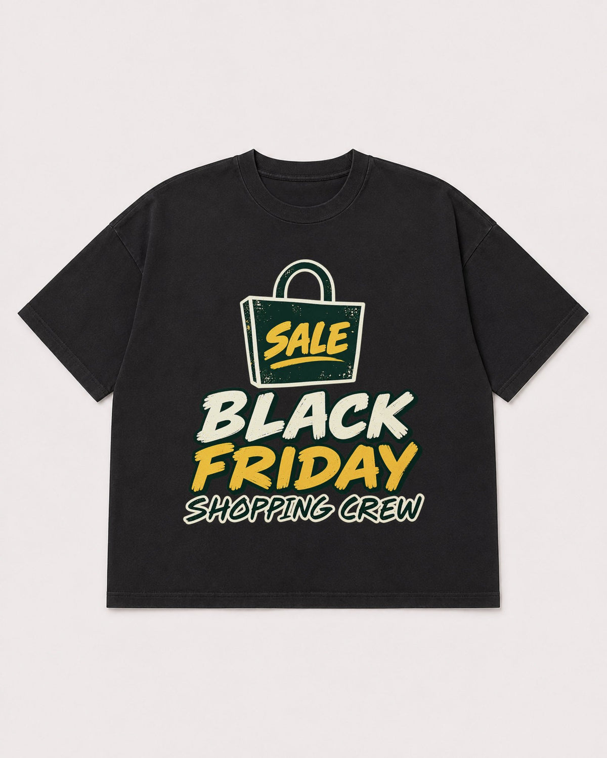 Mockup Boxy Heavyweight Tee Black product