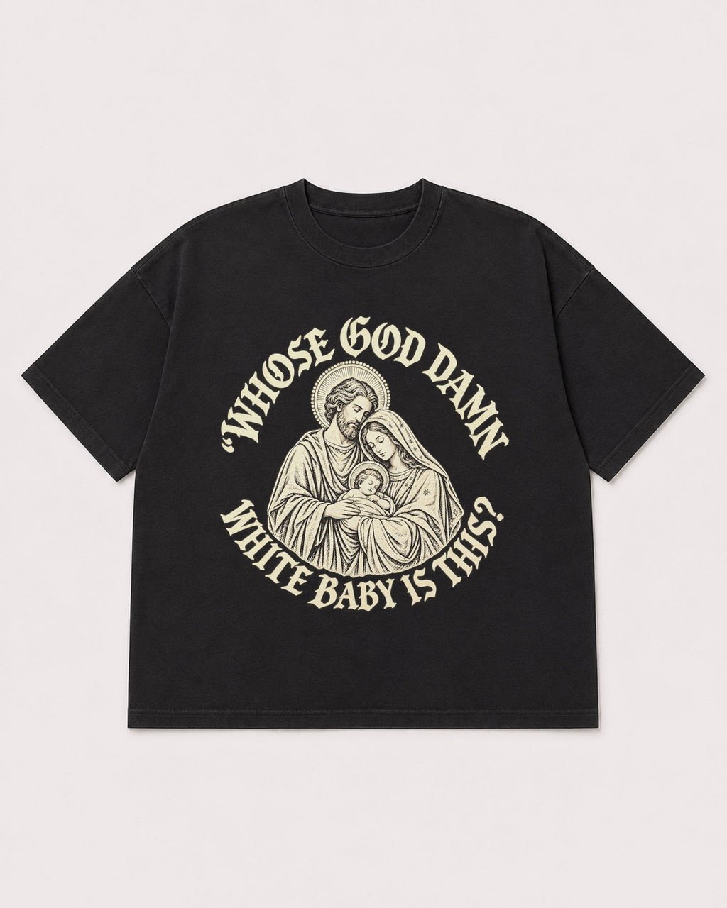 Mockup Boxy Heavyweight Tee Black product