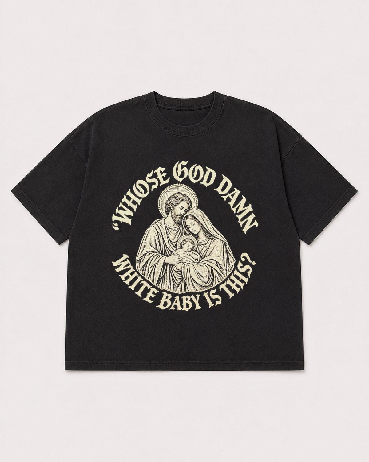 Mockup Boxy Heavyweight Tee Black product