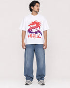 Mockup Boxy Heavyweight Tee White male full-body 22
