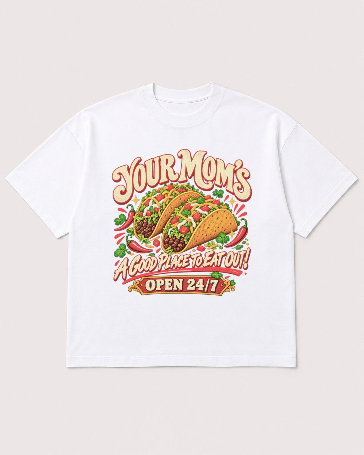Mockup Boxy Heavyweight Tee White product