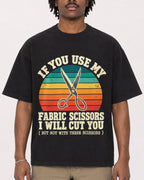 Mockup Boxy Heavyweight Tee Black male close-up 04