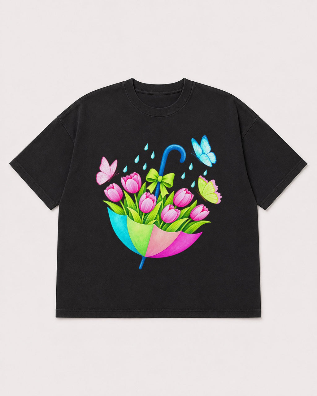 Mockup Boxy Heavyweight Tee Black product