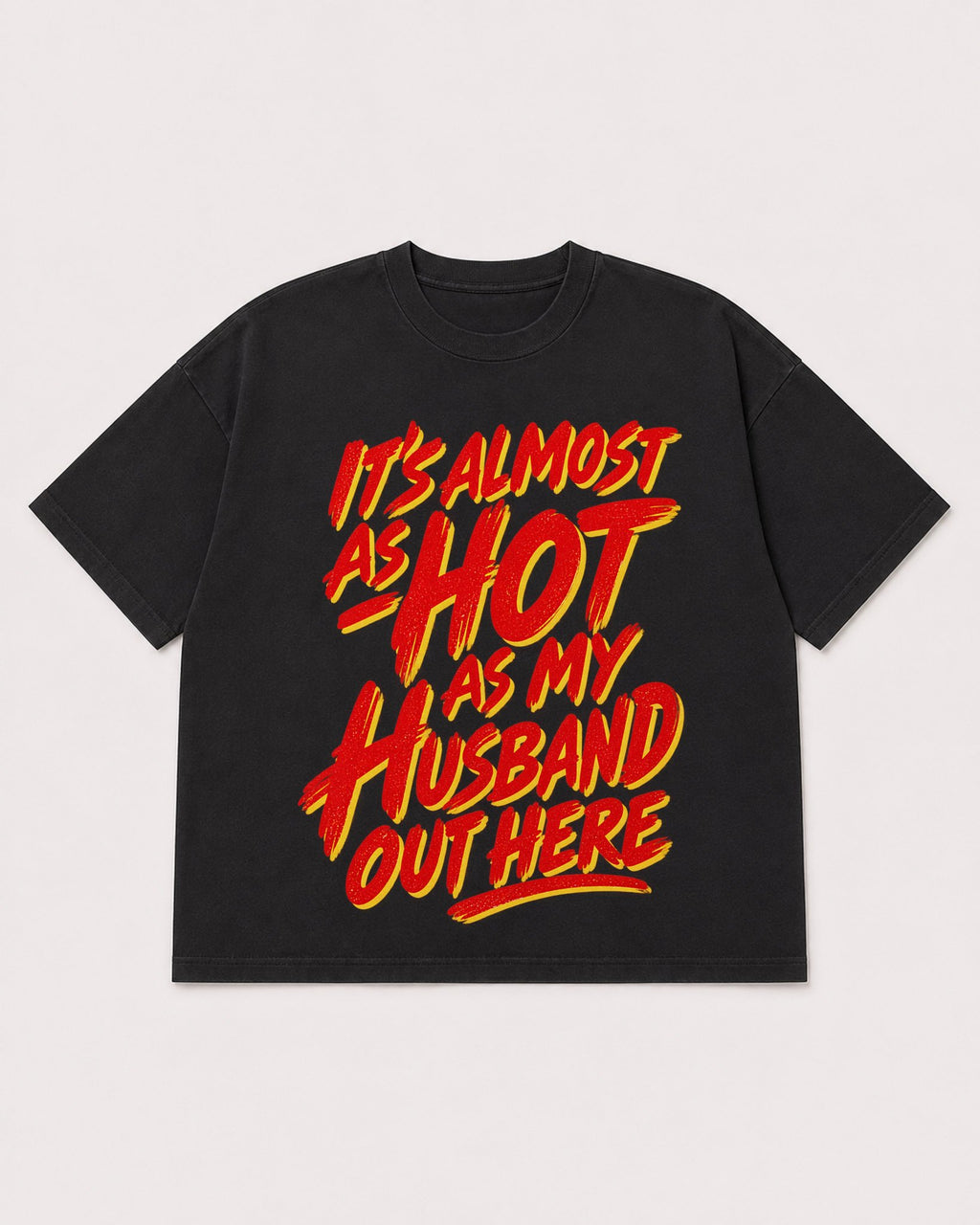 Mockup Boxy Heavyweight Tee Black product