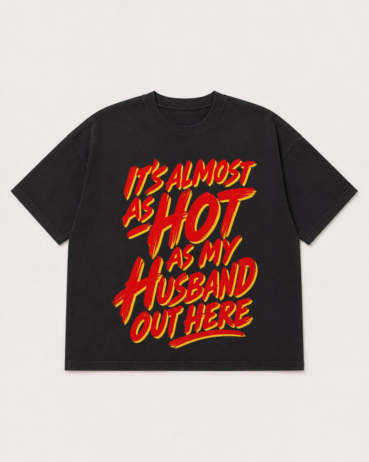Mockup Boxy Heavyweight Tee Black product