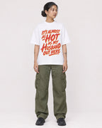 Mockup Boxy Heavyweight Tee White female full-body 12