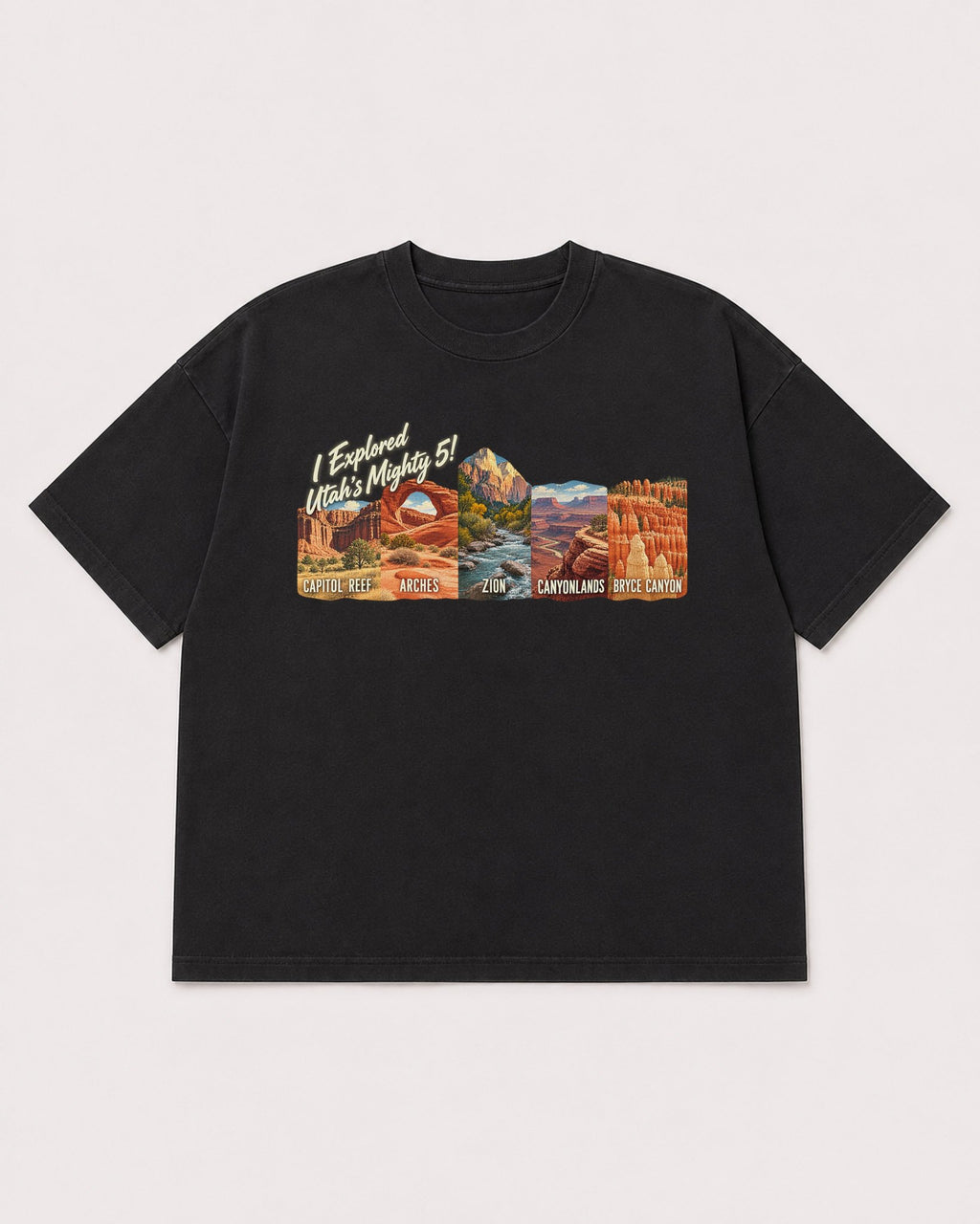Mockup Boxy Heavyweight Tee Black product