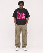 Mockup Boxy Heavyweight Tee Black male full-body 04