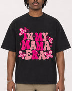 Mockup Boxy Heavyweight Tee Black male close-up 04