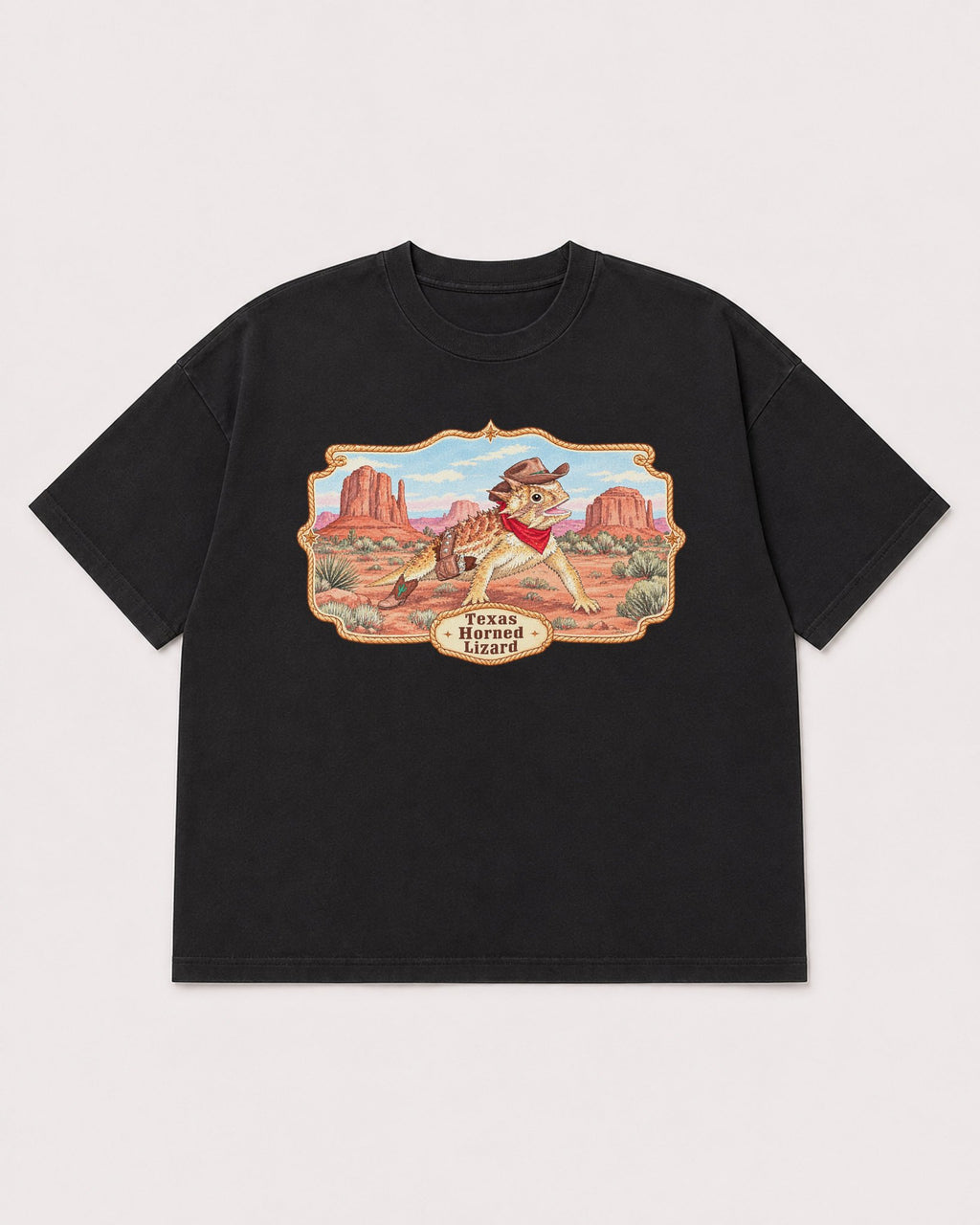 Mockup Boxy Heavyweight Tee Black product