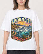 Mockup Boxy Heavyweight Tee White female close-up 33
